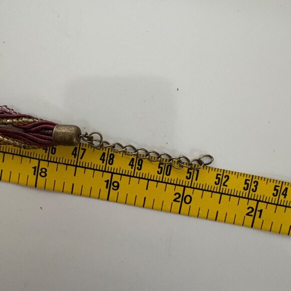 Purple Gold Tone Rhinestone Peacock Pendant Necklace Bohemian Statement Jewelry - Picture 7 of 7